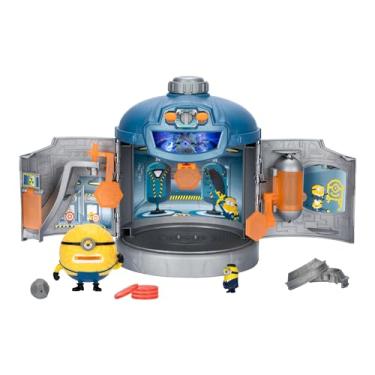 Imagem de Minions Despicable Me 4 - Mega Transformation Chamber | Transform AVL Jerry Into Mega Jerry | Chamber Opens Out to Transform Into an AVL Training Center Playset | with Lights & Sounds