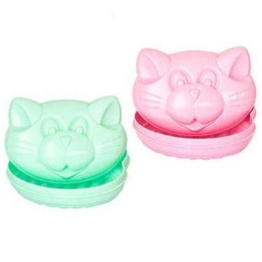 Imagem de Saboneteira De Pia De Plastico Gatinho Baby Colors 12X8Cm - In Brasil