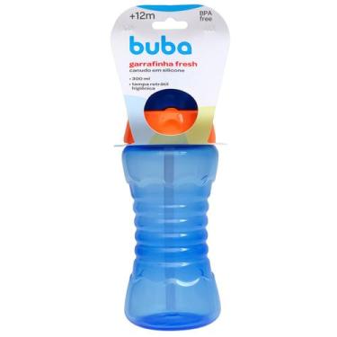 Imagem de Garrafinha Fresh Copo Com Canudo Infantil 300ml 15353 - Buba