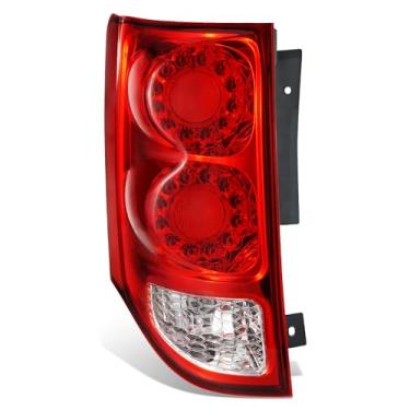 Imagem de DNA MOTORING Conjunto de lanterna traseira de LED/halogênio estilo original de fábrica do lado do motorista (esquerda) compatível com Grand Caravan 2011-2020, CH2800199, OEM-TL-075-L