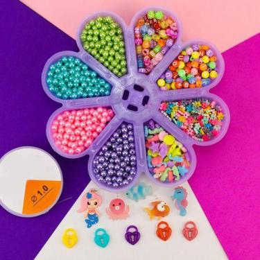 Imagem de Kit Miçanga Infantil Para Pulseira Com 1.800 Peças - Anita Recreativos
