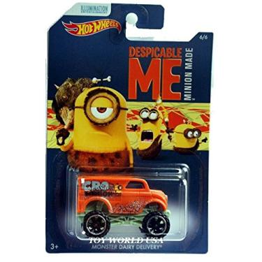 Imagem de Hot Wheels Despicable Me Minion Made Monster Dairy Delivery 2017 Rare 6/6