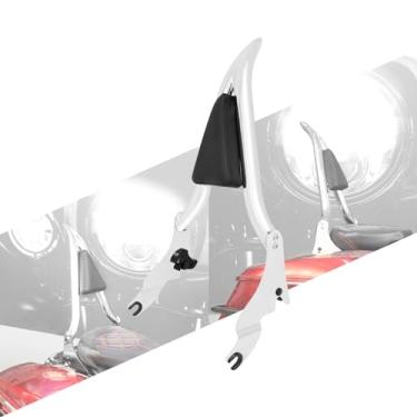 Imagem de HCmotorku Encosto de passageiro removível para motocicleta Sissy Bar com almofada adequada para Harley Touring Road King Street Glide Electra Glide Road Glide FLHR FLHX FLHT FLTR 2009-2023 (cromado