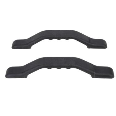 Imagem de 2 Peças de Barra de Apoio para Porta de Entrada de RV, Isolamento Térmico, Punho Antiderrapante, Alça Auxiliar de Nylon para Trailer, Trailer de Viagem e Vaso Sanitário, (Preto)