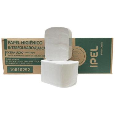 Imagem de Papel Higiênico Interfolhado Cai-Cai Folha Dupla Ipel