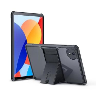 Imagem de Capa transparente para Xiaomi Redmi Pad SE 22.1 cm com suporte, capa traseira transparente para Xiaomi Redmi Pad SE 22.1 cm