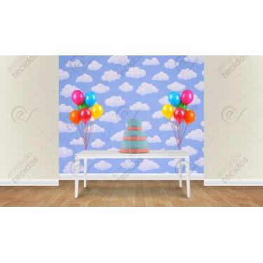 Imagem de Painel em Jacquard Estampado Nuvem, 3,00 x 2,80, 3,00 x 2,80