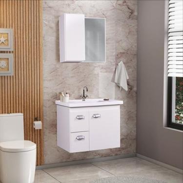 Imagem de Gabinete de Banheiro com Espelheira Kit Campinas 60cm - Boatto Móveis