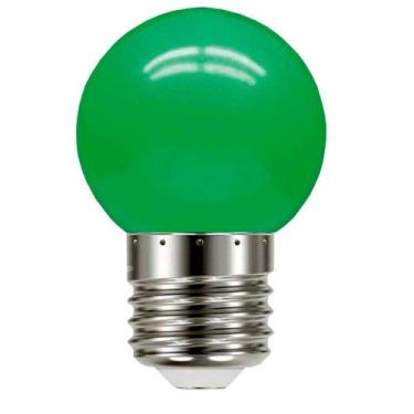 Imagem de Lâmpada Bolinha 7w Incandescente E-27 Verde 220v - BRASFORT