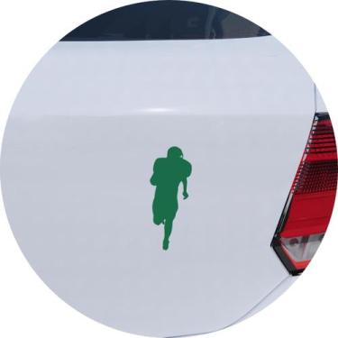 Imagem de Adesivo de Carro Jogador de Futebol Americano - Cor Verde - Melhor Ade