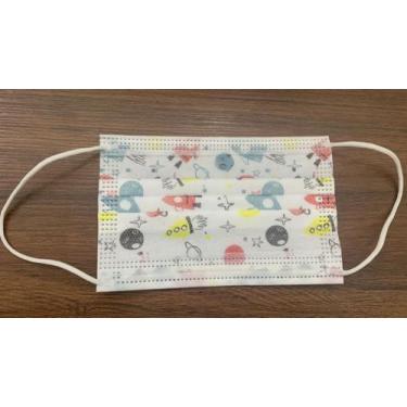 Imagem de Máscara Descartável -aura Life Infantil -super Divertida ., foguete