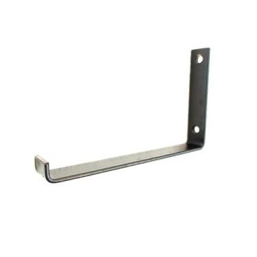 Imagem de Mão Francesa Invertida Decorativa Cantoneira Colonial Preta 20x12 - St