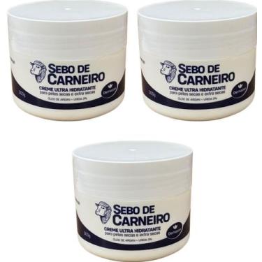 Imagem de CREME ULTRA HIDRATANTE SEBO DE CARNIERO ARGAN +URÉIA 300gr DEMAZON KIT