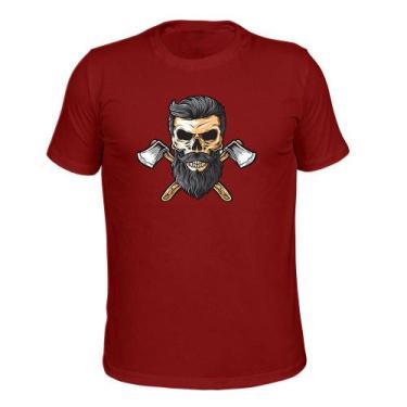 Imagem de Camiseta Plus Size Várias Cores Malha 30.1 Caveira Machado - Surprass,