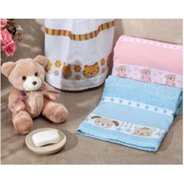 Imagem de Toalhas De Banho Bebe Infantil Bebe Pets Para Bordar Ponto Cruz 100% A
