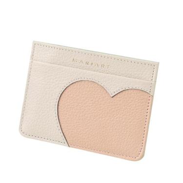 Imagem de Porta-Cartão Couro Mariart 668 - Love, Love & Love, Off white, Chiclet