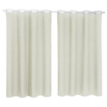Imagem de Cortina Tecido Oxford Faixa Branco 2,50M X 3,00M - Bege - Campari