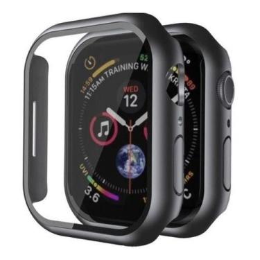 Imagem de Capa Bumper Para A Watch Com Protetor Tela Vidro 41mm Preto - Classic