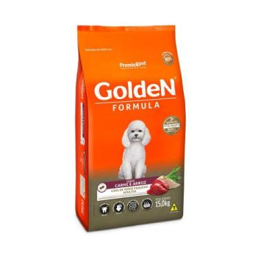 Imagem de Ração  Golden  Cães Ad. Carne/Arroz Pequenos 15kg  - PremierPet