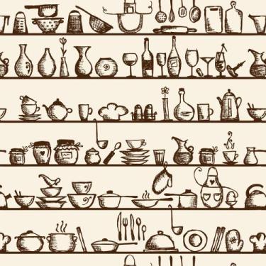 Imagem de Papel de Parede Adesivo Autocolante Vinil Casual Xícara de Café Grãos 