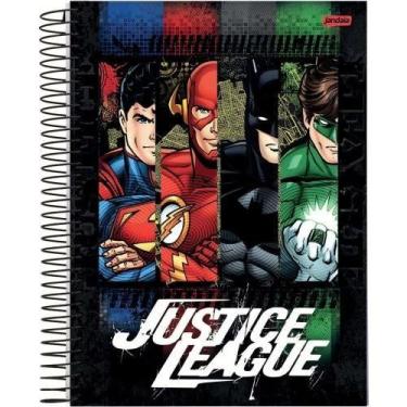 Imagem de Caderno Liga da Justiça Universitario Espiral 160Fls - Jandaia