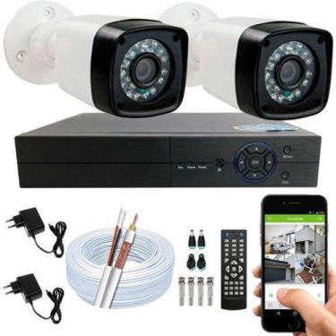 Imagem de Kit 2 Câmeras De Segurança Residencial Full Hd 1080p 20m S/hd - Protec