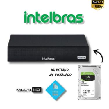 Imagem de Dvr Intelbras Full Hd Mhdx 3004-C 04 Canais Full Hd 1080p 1tb