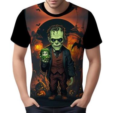 Imagem de Camisa Camiseta Tshirt Halloween Frankenstein Zombi Susto 2 - Enjoy Sh
