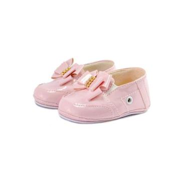 Imagem de Mocassim de bebe menina recem nascido sapatinho infantil criança confo