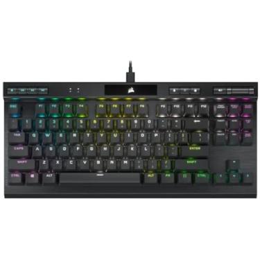 Imagem de Corsair Teclado para jogos K70 RGB TKL CHAMPION série Tenkeyless óptico-mecânico (teclas OPX RGB, teclas PBT Double-Shot, cabo USB-C destacável) QWERTY, NA Layout - Preto
