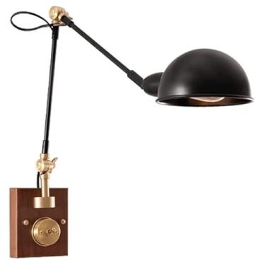 Imagem de Luminárias de parede japonesas estilo Wabi-sabi com zíper, arandelas de parede com direção ajustável para corredor de quarto com base E26/E27, luz de parede para estudo de hotel de cabeceira