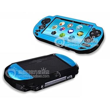 Imagem de Szjay ® Capa rígida de proteção metálica de alumínio metálico para PlayStation Ps Vita 1000 (azul celeste)