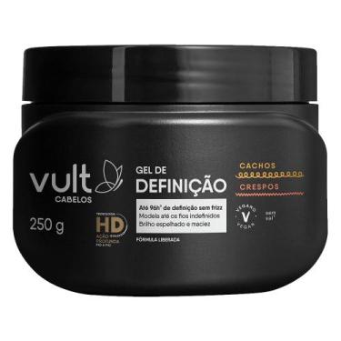 Imagem de Gel para Cabelo Cacheado Definição Sem Fixação Cachos e Crespos 250g V