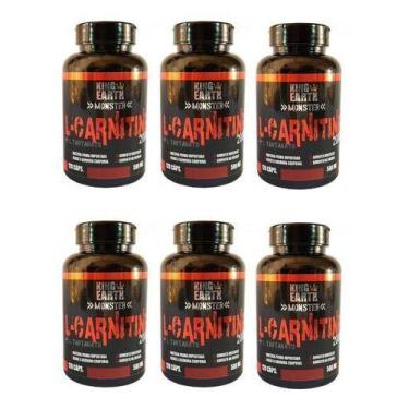 Imagem de Kit 10 L Carnitina + L Tartarato Em Cápsulas - King Earth, Sem Sabor