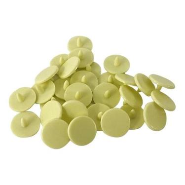 Imagem de Botão De Pressão Colorido Original Ritas 100 Unidades, Amarelo Canario