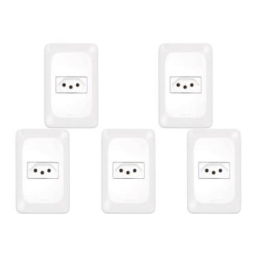 Imagem de Kit C/5 - Pial Conjunto  Pop 4X2 1 Tomada  10A Lgx30 - Pial legrand