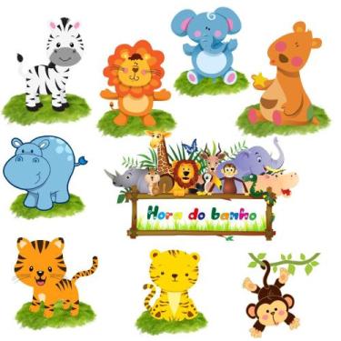 Imagem de Kit Patch Aplique Termocolante  safari I Carol Art c/ 10 un