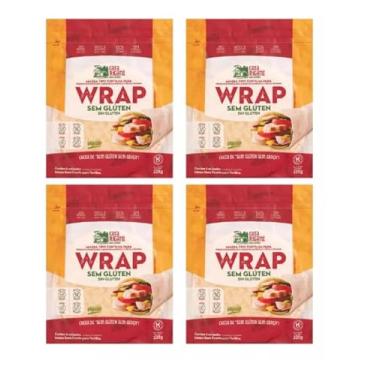 Imagem de KIT COM 4 PACOTES DE WRAPS SEM GLÚTEN - PRÁTICOS E SAUDÁVEIS PARA SUAS REFEIÇÕES!