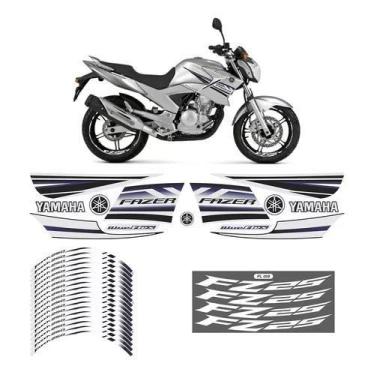 Imagem de Kit Adesivo Carenagem  Friso  Ploter Yamaha Fazer 250 002 - Resitank