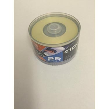 Imagem de CD-R de dados TDK para escritores de computador - Pacote com 25 discos mini