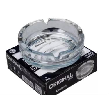 Imagem de Cinzeiro De Vidro  transparente Redondo para Bar Hotel Casa