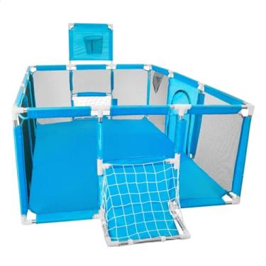 Imagem de Cercado Grande Infantil Chiqueirinho Portátil Para Bebê Criança (Azul)