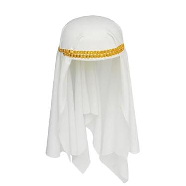Imagem de Homens De Chapéu Árabe Chapéu Árabe De Halloween Capacete Árabe Árabe Chapéu Árabe Adulto Bonés Árabes Para Homens Homem Terno Príncipe Do Deserto Cara Branco Cosplay