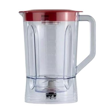 Imagem de COPO LIQUIDIFICADOR SERVE PARA MONDIAL L1000 L1100 TURBO INOX L1200 W CRISTAL PRETO E VERMELHO (VERMELHO)