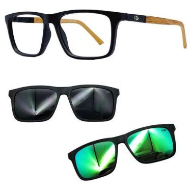 Imagem de Oculos Mormaii 6112 Swap 4 AFL Com 2 Clipons Cinza e Verde, Afl