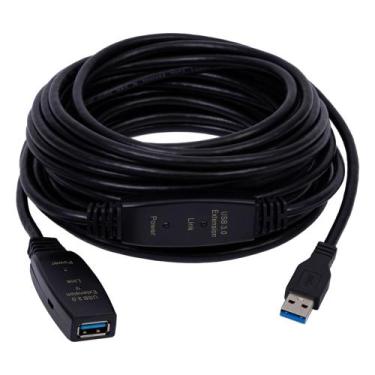 Imagem de Cabo Extensor Usb Versão 3.0 Ativo 10 Metros Câmera Webcam - Lotus