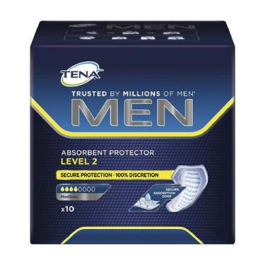 Imagem de Absorvente Masculino para Incontinencia Urinaria Tena Men Medio 10 Uni