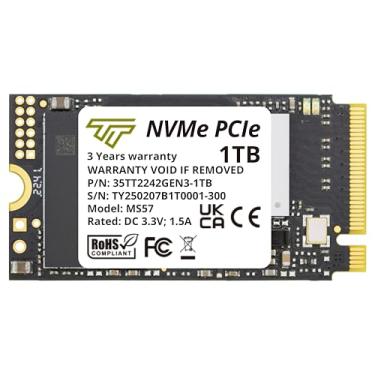 Imagem de Timetec 1TB M.2 2242 SSD NVMe PCIe Gen3x4 3D NAND TLC velocidade de leitura/gravação de até 2.100/1.600 MB/s compatível com Lenovo Thinkpad E15/ThinkPad 11e Yoga Gen 6, laptop e desktop