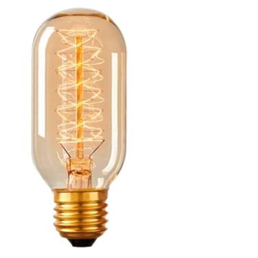 Imagem de 3 Lampadas Retro Vintage T45 40w Filamento De Carbono E27 (220v)