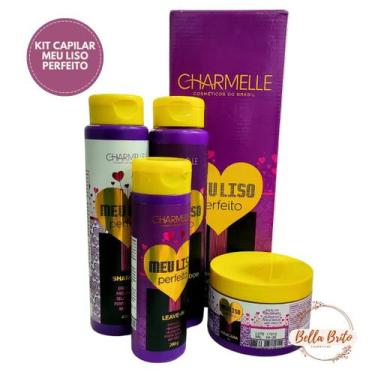 Imagem de Kit capilar meu liso perfeito - liso natural e hidratado - 4 itens cha